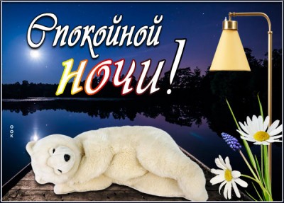 Открытка картинка спокойной ночи добрых снов