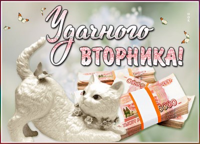 Открытка картинка удачного вторника