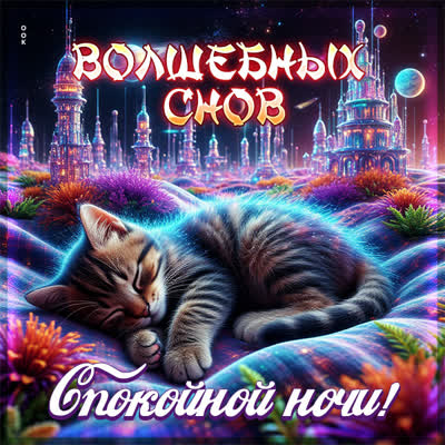 Picture картинка волшебных снов вам, спокойной ночи