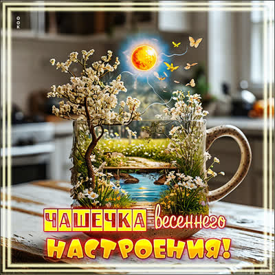 Postcard картинка хорошего настроения и радости в каждом мгновении