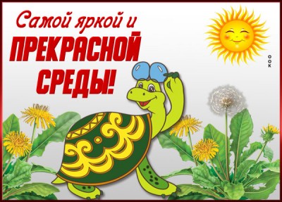 Открытка картинка яркой среды