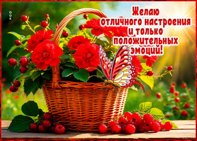 Postcard картинка желаю отличного настроения