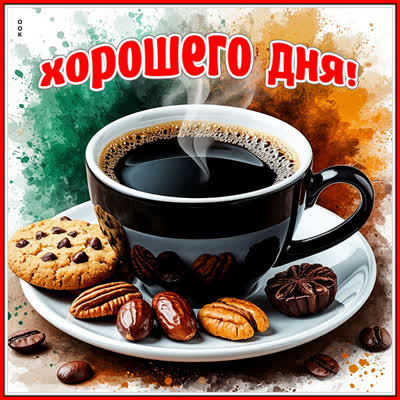 Postcard картинка желаю хорошего дня и настроения