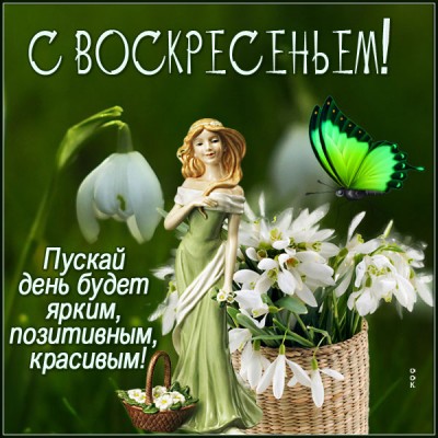 Открытка хорошая открытка с воскресеньем