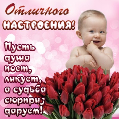 Открытка красивая картинка хорошего настроения