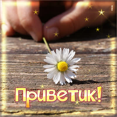 Postcard лучезарная открытка приветик