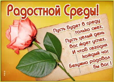 Postcard милая картинка радостной среды