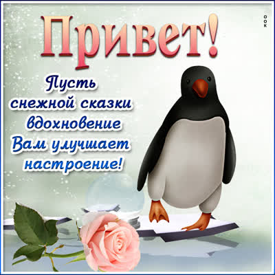 Postcard милая открытка пусть снежной сказки