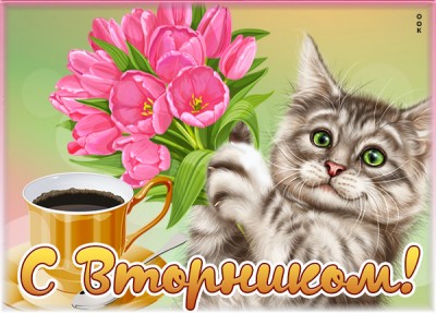 Открытка нежная картинка с вторником