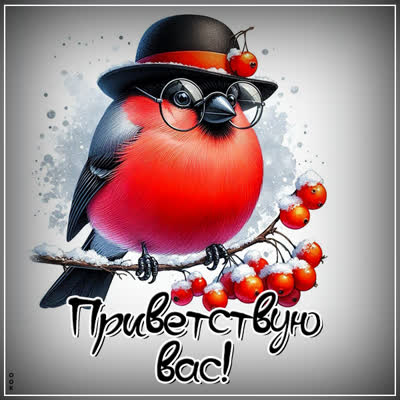 Picture нежная открытка с птичкой приветствую вас