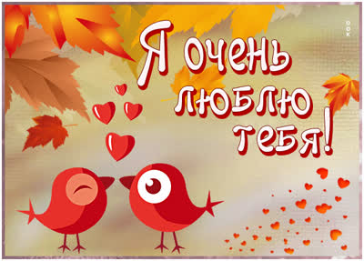 Postcard очаровательная картинка я очень люблю тебя
