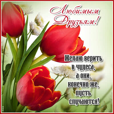 Postcard очаровательная открытка любимым друзьям