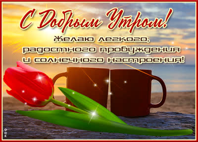Postcard очаровательная открытка с добрым утром