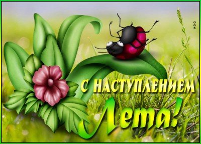 Открытка оригинальная картинка с наступлением лета