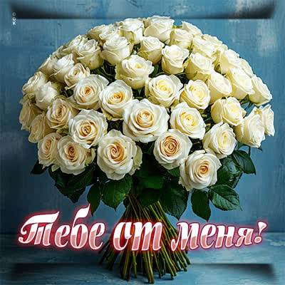 Postcard открытка цветы с тёплыми мыслями и улыбкой