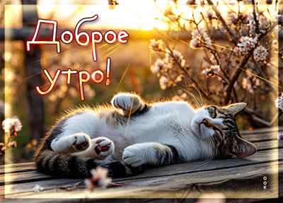 Postcard открытка доброе утро и отличного настроения с самого утра