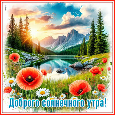 Postcard открытка доброго солнечного утра