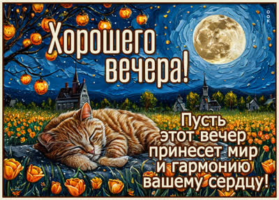 Picture открытка добрый вечер и гармонии в душе
