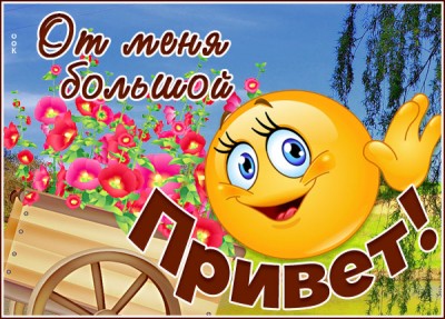 Открытка открытка дружеский привет