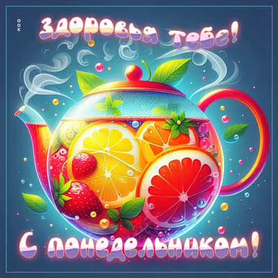 Picture открытка понедельник, здоровья тебе!