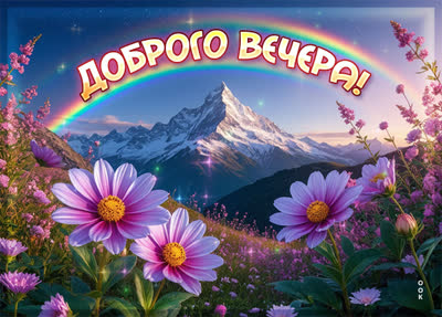 Postcard открытка прекрасного вечера, как красоты природы