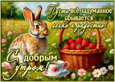 Picture открытка пусть задуманное сбывается, доброе утро