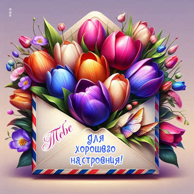 Postcard открытка тебе, для хорошего настроения