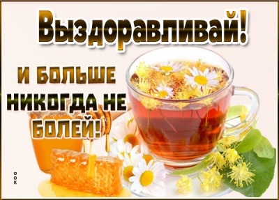 Открытка открытка выздоравливай и никогда не болей