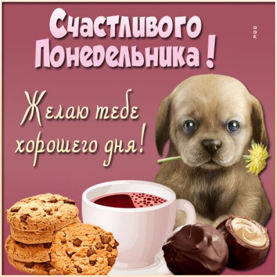 Картинка положительная открытка с понедельником