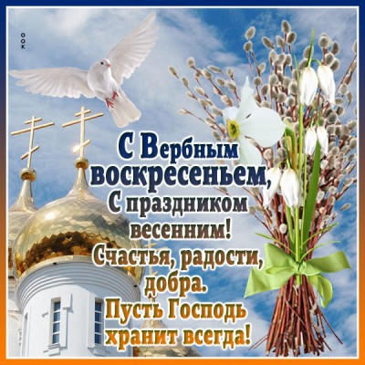 Картинка поздравительная картинка вербное воскресенье