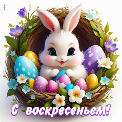 Postcard праздничная открытка с воскресеньем