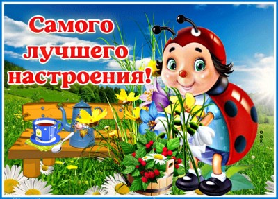 Открытка прекрасного настроения желаю вам