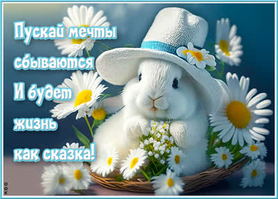 Postcard прелестная открытка  пусть  будет жизнь как сказка