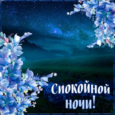 Открытка приятная картинка спокойной ночи