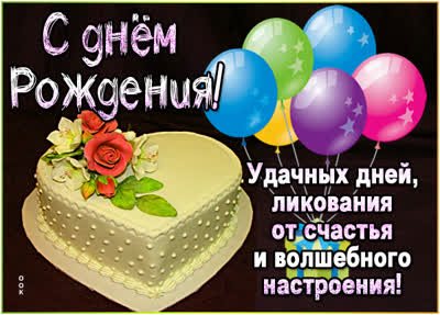 Postcard пронзительная открытка с днем рождения