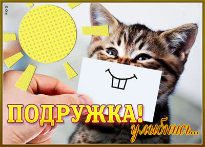 Postcard смешная открытка подружка