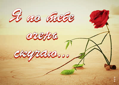 Postcard светлая открытка я по тебе очень скучаю