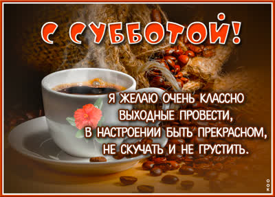 Postcard веселая картинка с субботой