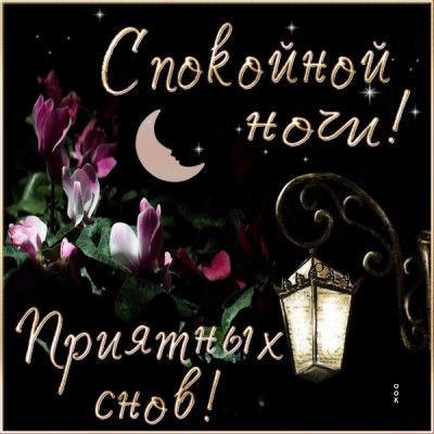 Открытка виртуальная картинка спокойной ночи