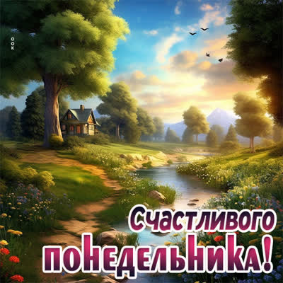 Postcard волшебная картинка счастливого понедельника