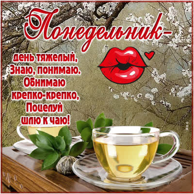 Postcard волшебная открытка понедельник