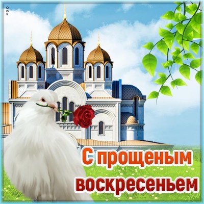 Картинка яркая картинка с прощенным воскресеньем