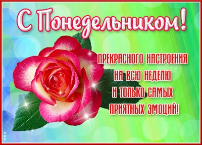 Открытка замечательная открытка понедельник