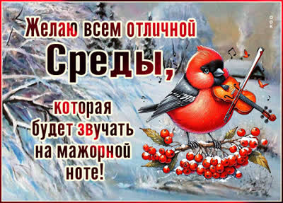 Picture желаю всем отличной среды, которая будет звучать на мажорной ноте