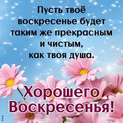 Postcard чудесная открытка хорошего воскресенья