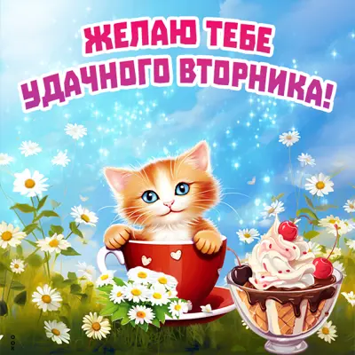 Picture чудная открытка желаю тебе удачного вторника