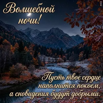 Postcard картинка волшебной ночи