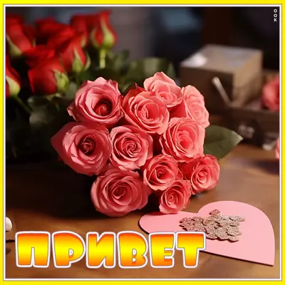 Postcard милая картинка привет