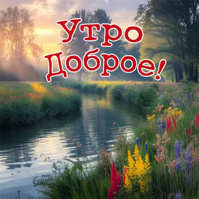 Postcard мирная открытка доброе утро