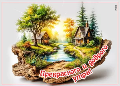 Postcard открытка прекрасного и доброго утра